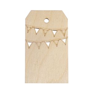 Wood tag Garland, FSC Mix Credit