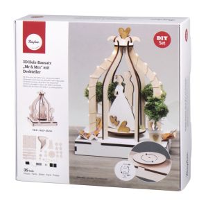 Wood 3D build.kit Mr&Mrs , FSCMixCred