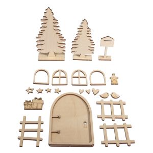 Wood door gnome Nisse, FSC Mix Credit