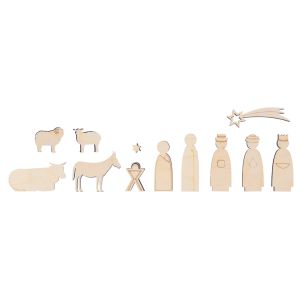 Holzdeko Krippenfiguren, FSC Mix Credit