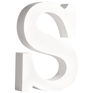 MDF letter S, FSC 100%