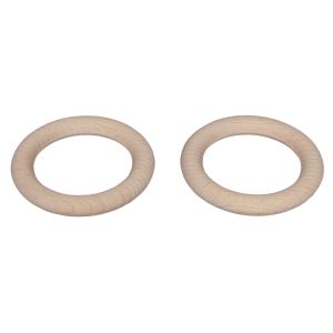 Raw wood rings, FSC 100%, 7.2cm ø