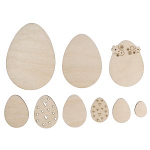 Wood Easter eggs, FSC Mix Credit