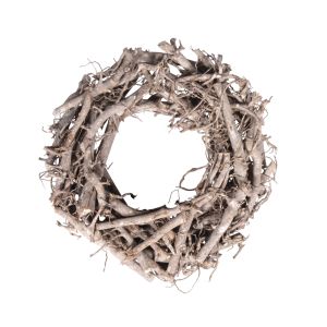 Weidenkranz, weiß gewischt, 30cm ø