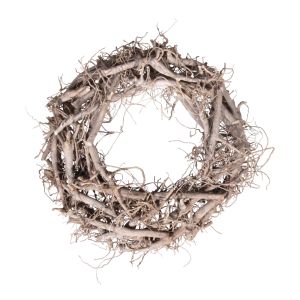 Willow wreath, white-washed, 40cm ø