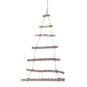 Deco-wooden ladder to hang up,X-mas tree