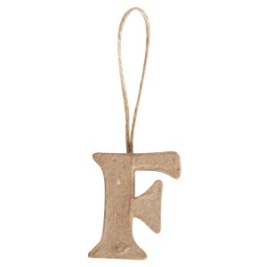 Pappmaché Buchstabe F  FSC Recycled 100%