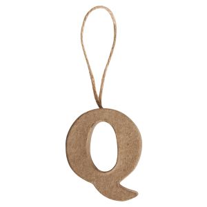 Pappmaché Buchstabe Q FSC Recycled 100%
