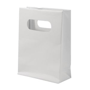 Pap.-mâché paper bag w. handle, FSC 100%