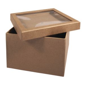 Papier-mâché box lid, FSC Recycled 100%