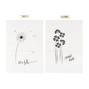 Sacs papier  Wünsche  av.pinces en bois