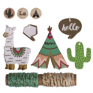 Set of gift tags Llama
