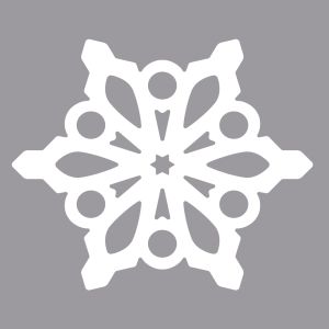 Silhouetten-Stanzer Schneeflocke
