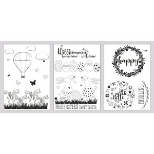 Fenster Malvorlagen Frühling&Ostern