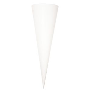 Goodie cornet blank white, 35 cm