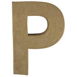Pap.-mâché letter P FSC Recycled 100%