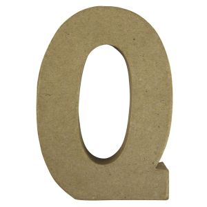 Pap.-mâché letter  Q  FSC Recycled 100%