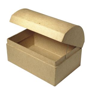 Papier-mâché box:Chest FSC Recycled 100%