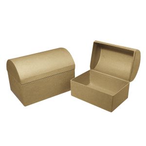 Papier-mâché box:Chest FSC Recycled 100%