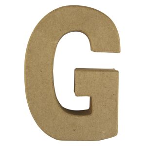 Pappmaché Buchstabe G, FSC Recycled 100%