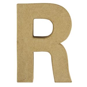 Papier-mâché Letter R, FSC Recycled 100%