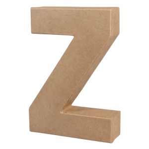 Papier-mâché Letter Z, FSC Recycled 100%