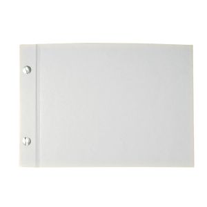 Album, screwed in white,landscape format