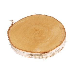 Disque de bouleau rond naturel