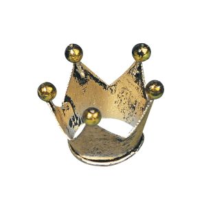 Metallic crown, 2.2cm ø