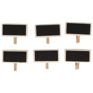 Holz-Minitafel auf Klammer