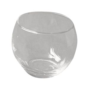 Glasgefäß, rund, 6,5 cm ø