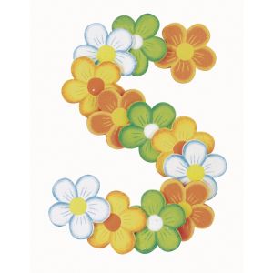 Holzstreuteile: Blume