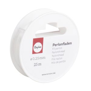 Perlonfaden transparent, 0,25mm ø