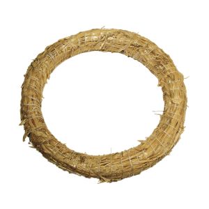 Wreath of straw, ultra fine, natural