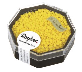 Premium-rocailles, 2,2 mm ø, jaune d'or