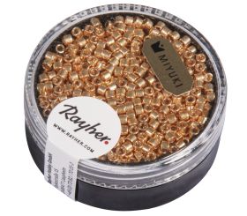 Delica-rocailles, 2,2mm ø, or