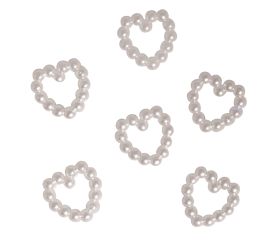 Coeur acrylique en perles