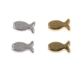 Perle métallique Poisson