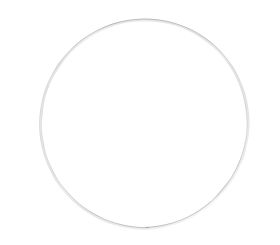 Anneaux en métal, vernis blanc