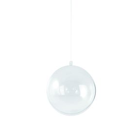 Boule en plastique, 2 parties, 12 cm ø