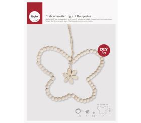 Kit: Papillen en fil av.perles en bois