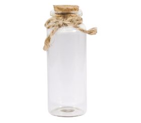Récip. en verre av.couvercle liège, ø3cm