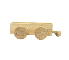 Wagon en bois,  8x4,5x2,5 cm