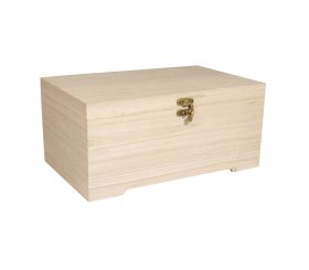 Cassette en bois av. insert, en 2 pièces