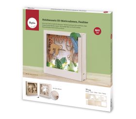 Kit bois cadre mot.3D Paresseux,FSC 100%