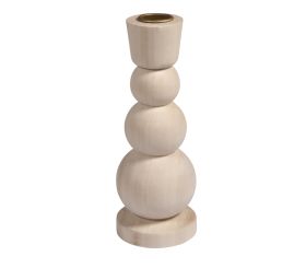 Bougeoir en bois, FSC 100%, 6,5cm ø
