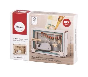 Boîte cadeau en bois 3D, FSC Mix Credit