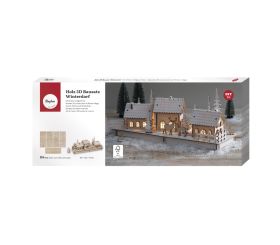 Kit bois 3D,Village alpin,FSC Mix Credit