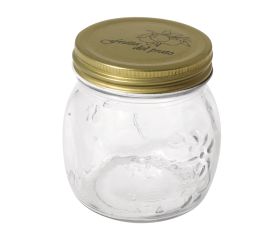 Verre av. couvercle à vis 250 ml, 8cm ø
