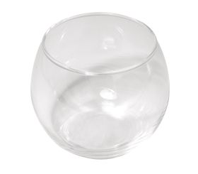 Vase en verre, ronde, 6,5 cm ø